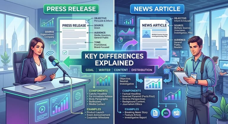 Press Release vs News Article Key Differences Explained